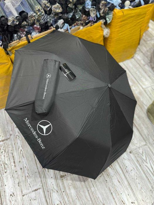 Зонт автоматический для авто с логотипом зонтик автомат Merc KIA BMW