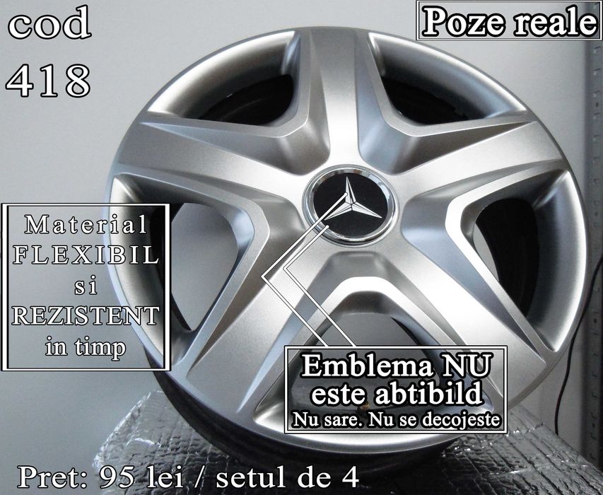 Capace roti 16 Mercedes – Imitatie jante aliaj