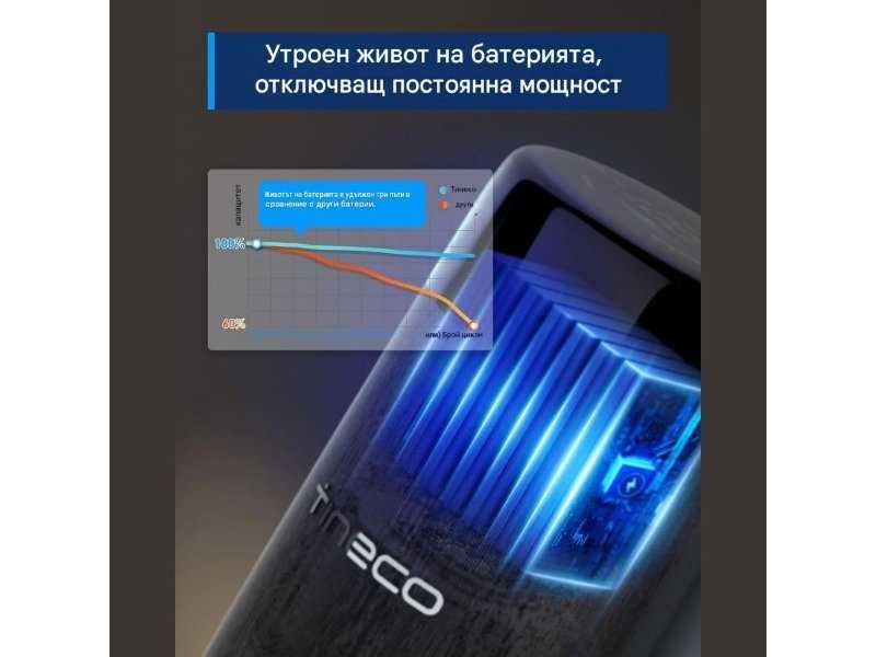 Безкабелна Вертикална Прахосмукачка с Моп Tineco S7 FlashDry – 230W, Черна