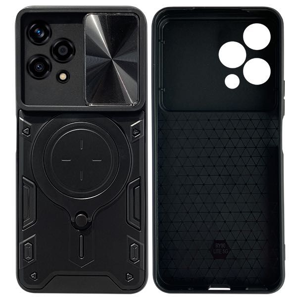 Удароустойчив кейс Bucephalus Case за Honor 90, черен