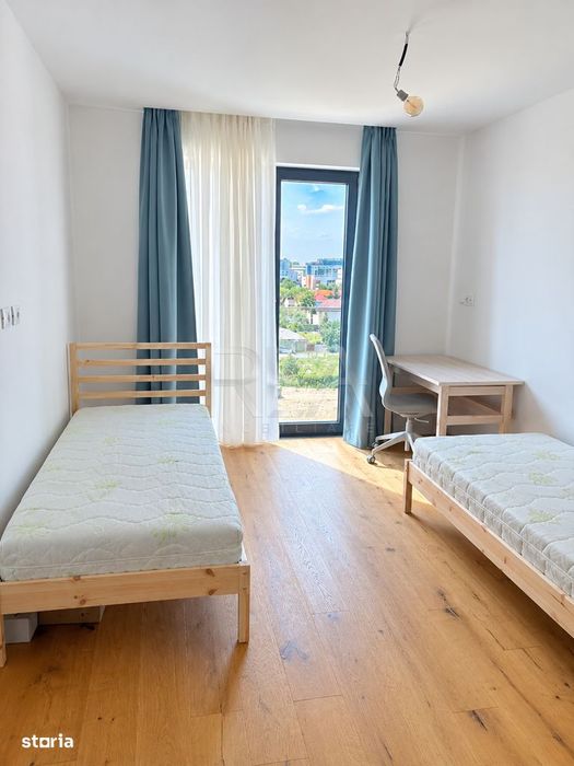 3 camere mobilat, bloc 2025, etaj 5/11, zona Aviatiei