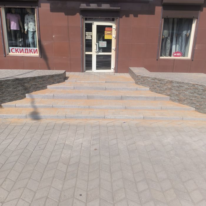 Укладка брусчатки   Благоустройство Могилок