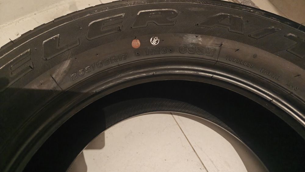 Шины летние новые для hilux