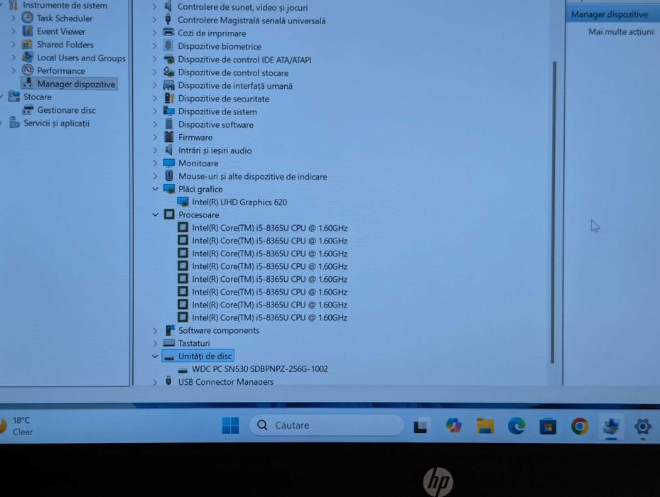 Laptop HP Probook 640 G5 14" Core i5-8365U ram 16GB/256GB SSD/W11 Pro