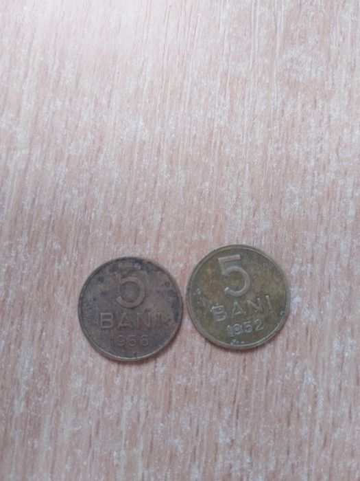 Monede 5 bani 1956 , 1952