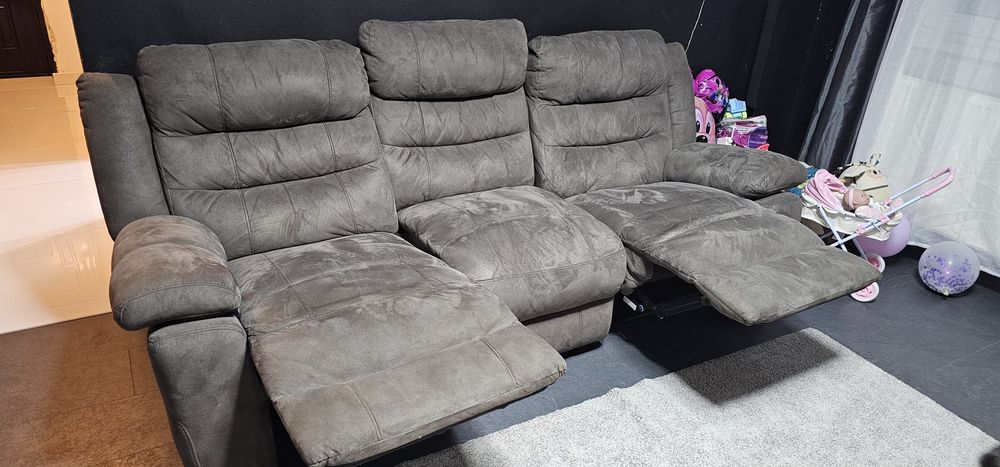 Vand Canapea 3 locuri cu Recliner