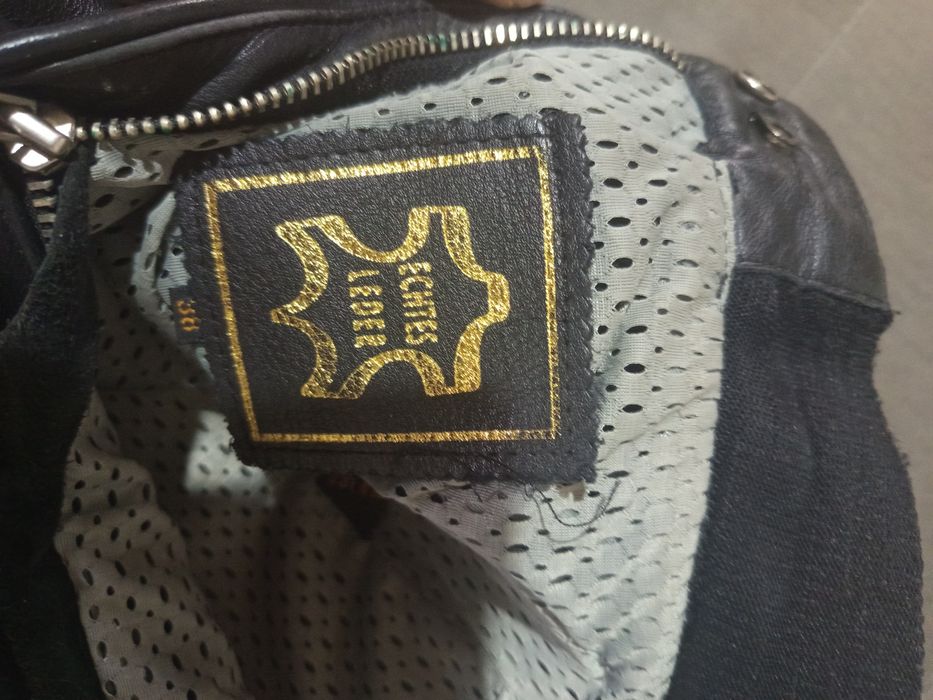 Pantaloni piele moto mărimea 38