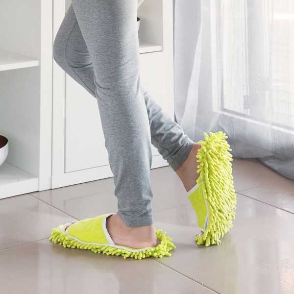 Papuci de Casa 2 in 1 cu Mop detasabil Marime unica 35-43