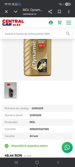 Vand ulei de motor la jumate de preț