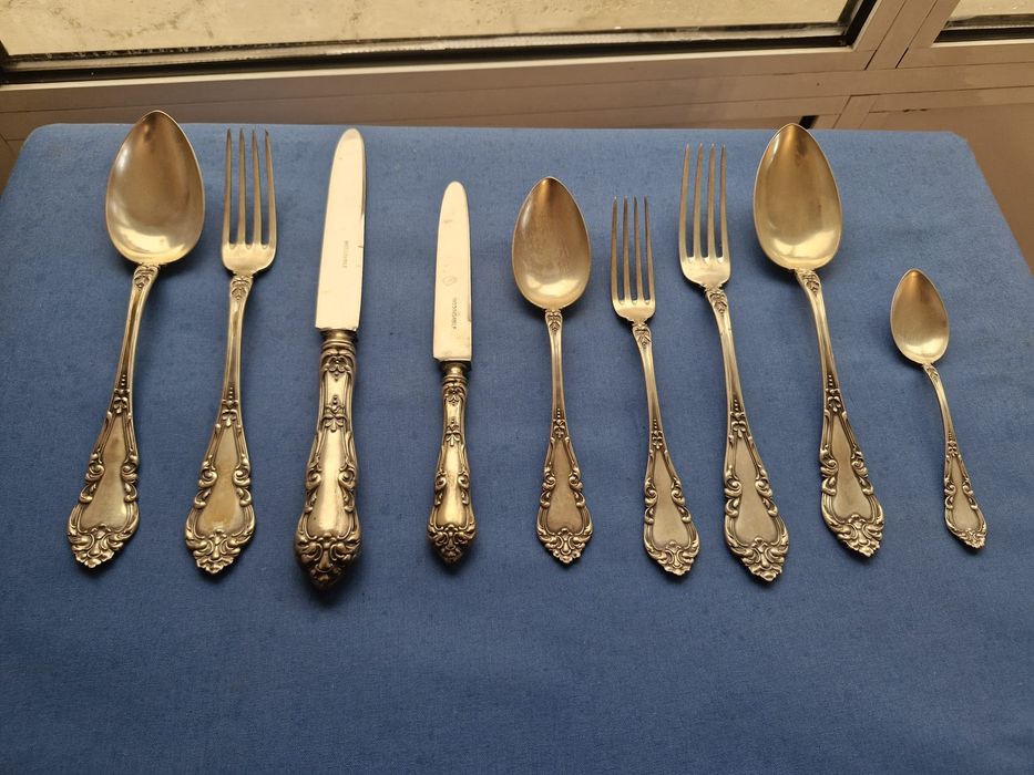 Set tacamuri din argint masiv