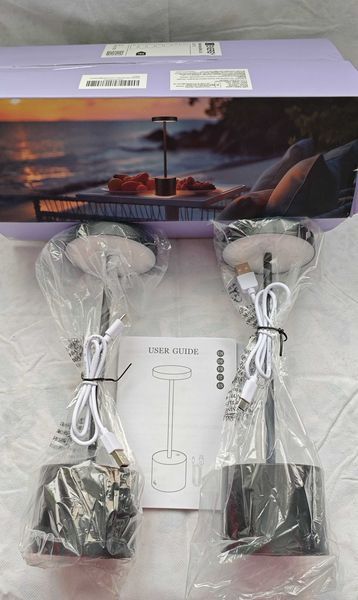 комплект от 2 Безжични ТЪЧ, LED настолни лампи презареждащи