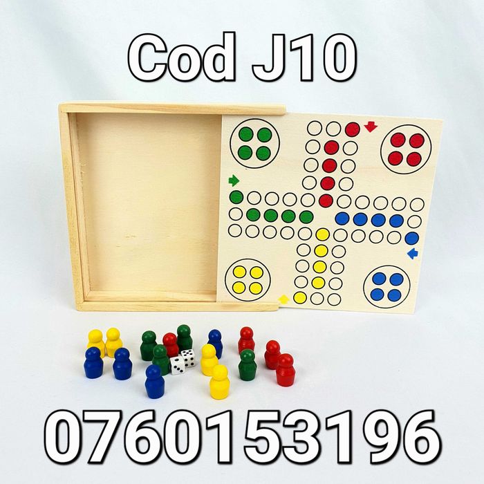Joc Nu te supara frate din lemn-Mini-De calatorie-Ludo-J10