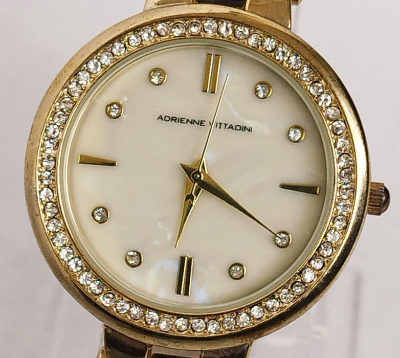 Ceas de damă Adrienne Vitadini cu quartz si curea din piele.
