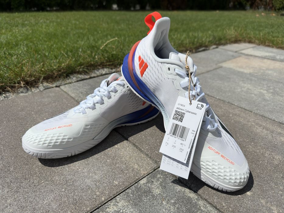 Adidas Adizero Cybersonic Men's Tennis Shoes, noi, mărimea 40 2/3.