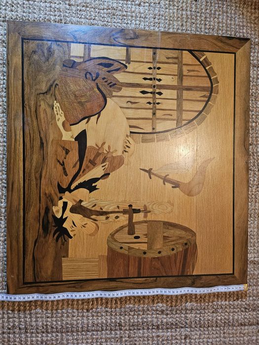 Tablou / tablouri din entarsii de furnir aplicat pe lemn