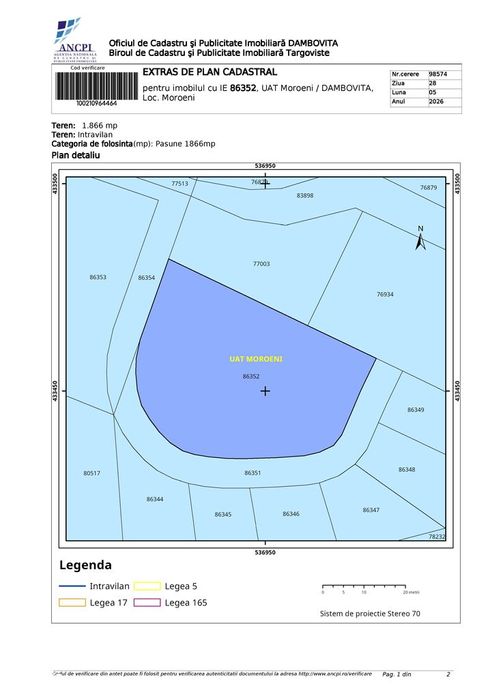 Intravilan ZDD Parc Bucegi 300m² - 600 m² - 1866 m² variante rate/cash