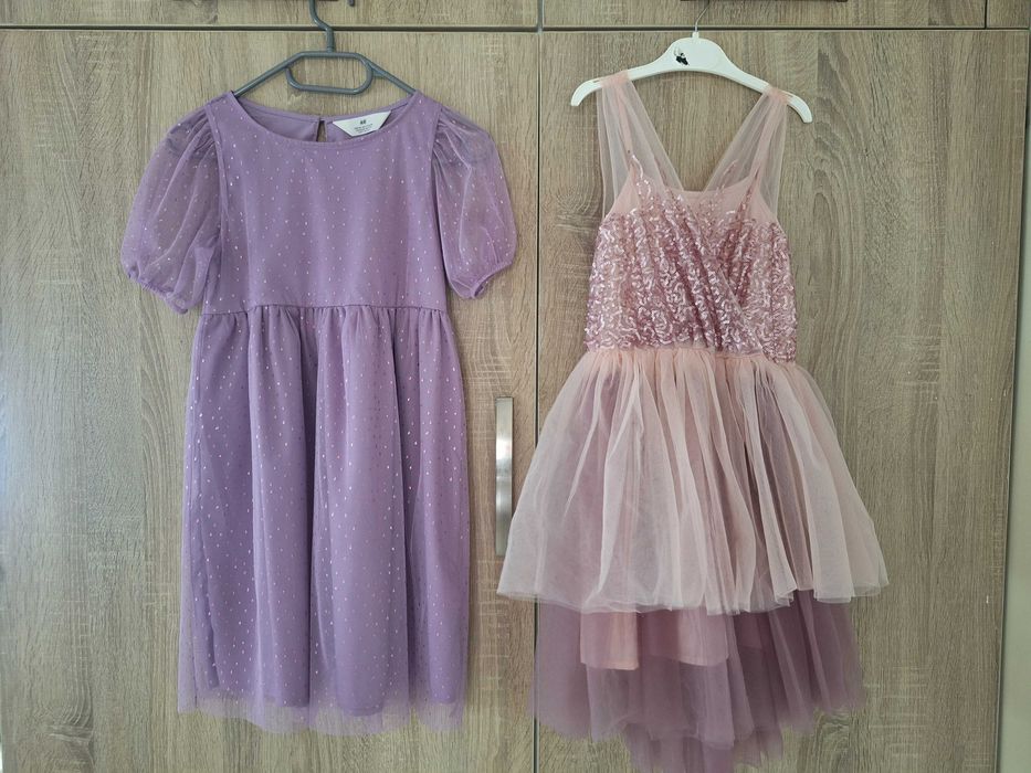 2 рокли за момиче HM, LC Waikiki  8-9год.