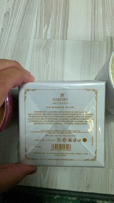 Set 3 x parfum Sospiro Laylati, Accento, Diapason, noi, 100 ml