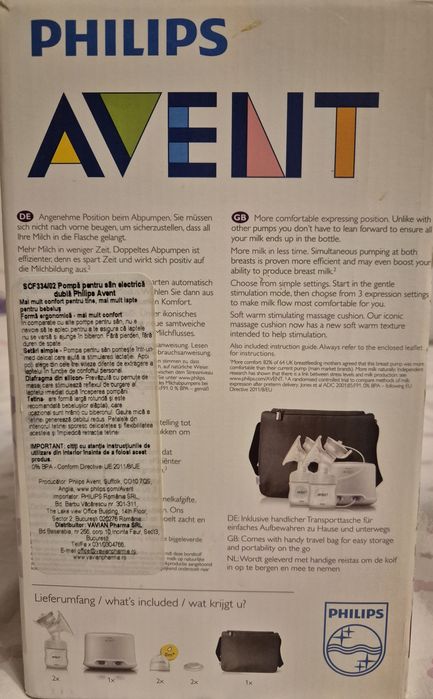 Pompa de san electrică dublă Philips Avent