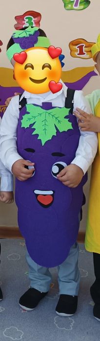 Виноград из фетра