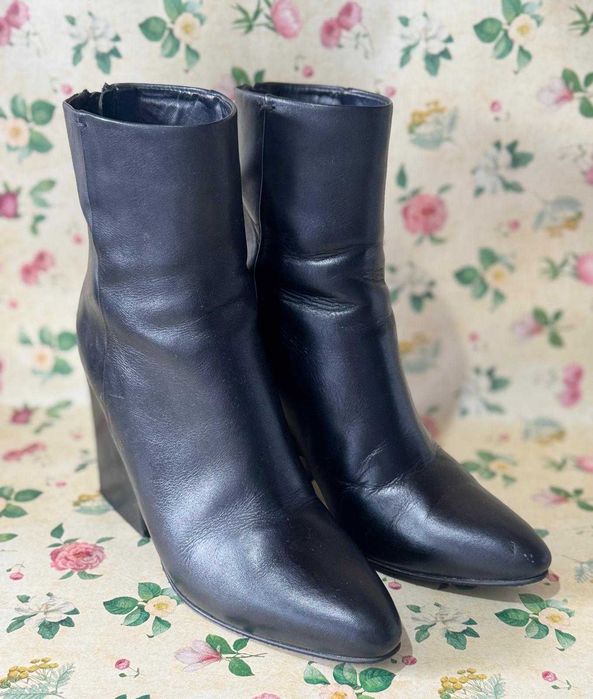 Botine elegante Musette din piele naturală