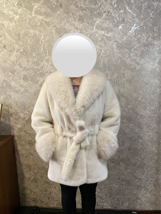 Эко шуба белая