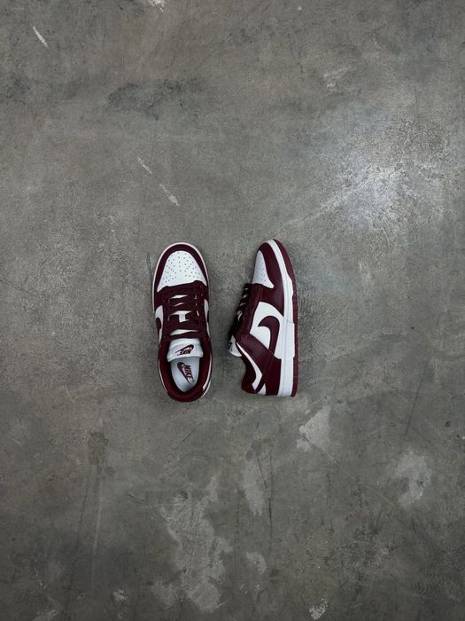 Кроссовки Nike sb dunk low  wine red/white