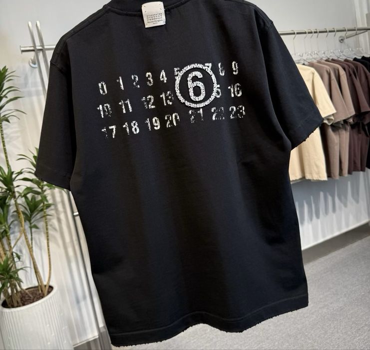 Tricou Maison Margiela Black  T-Shirt MM6 Negru [Verificare Colet]