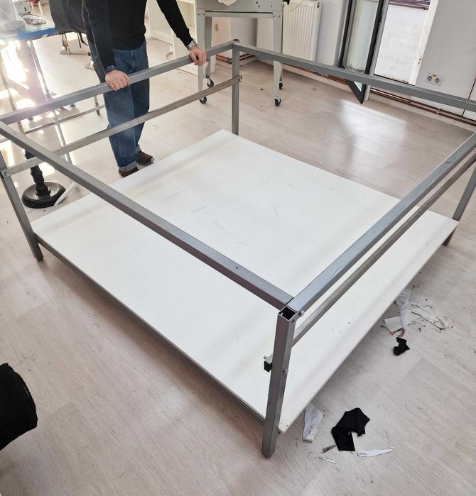 Masa de croi mare-2x buc, schelet metalic robust, demontabil