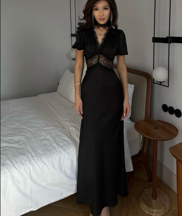 Черное платье вечернее