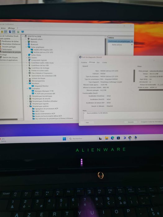 Laptop Alienware i7 -8750H gaming