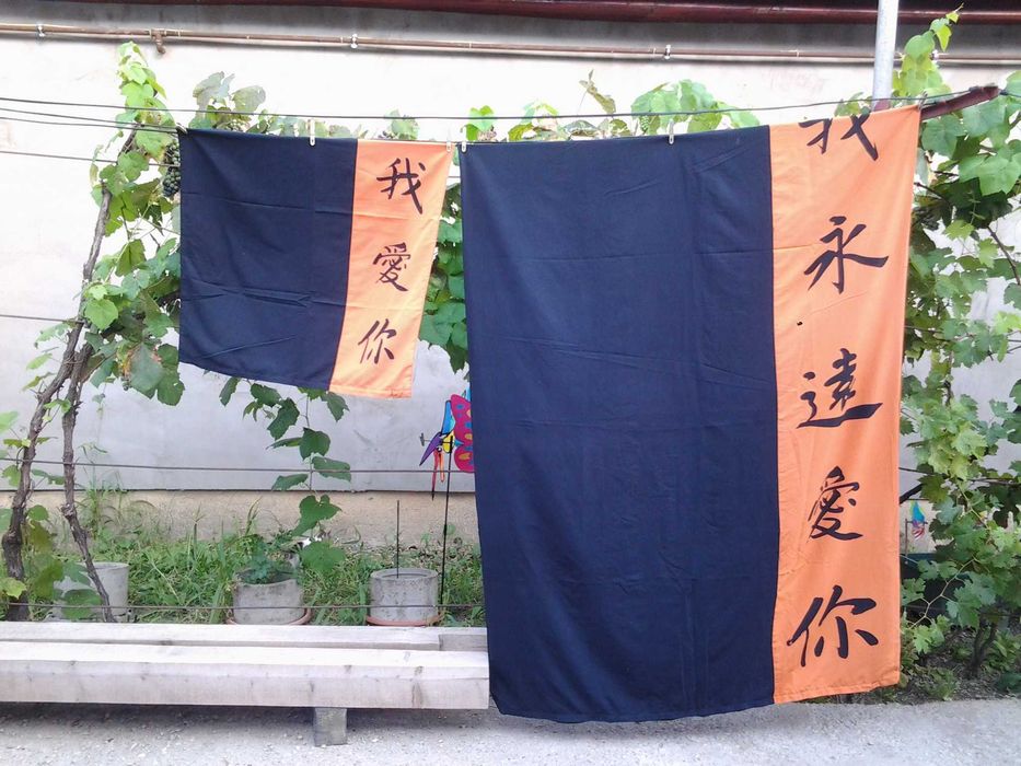 2. Literele Japoneze, Lenjerie pat 1 persoana 130 x 200 microfibra