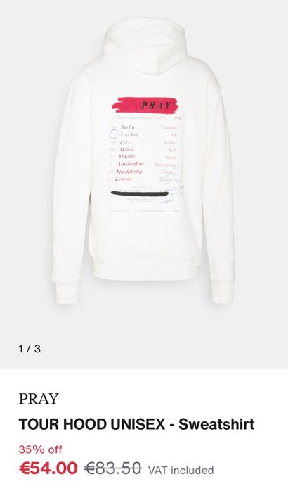 НОВ PRAY Tour Hoodie ОРИГИНАЛЕН мъжки суичър/худи - L