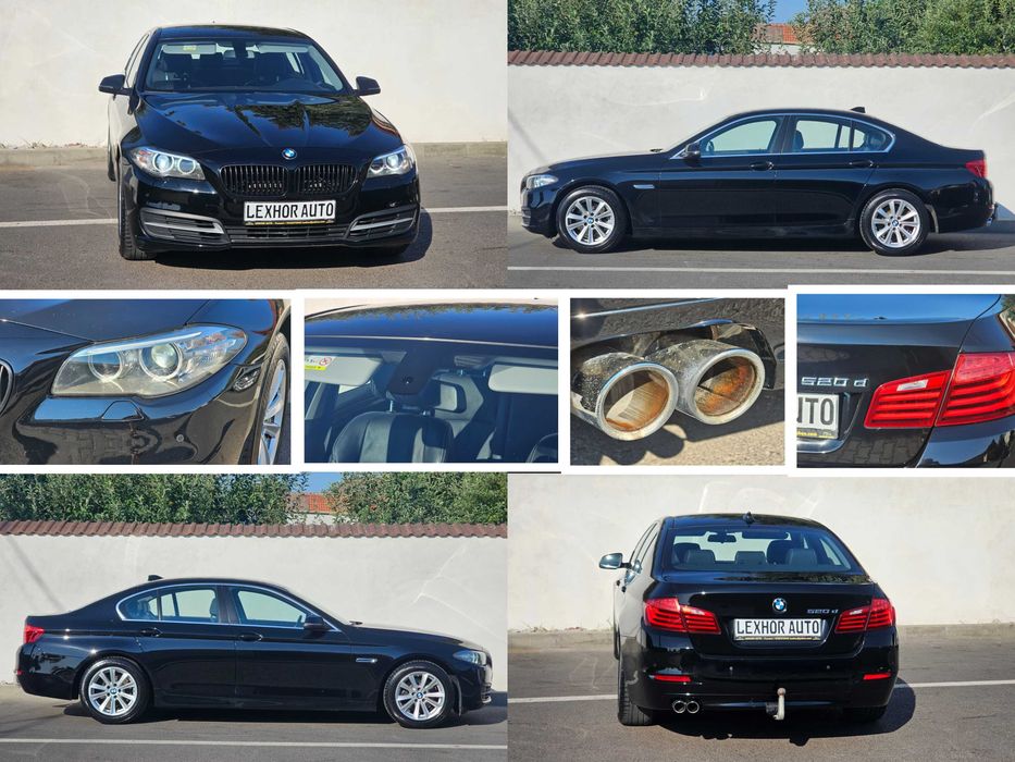 BMW 520d F10 LCI 2.0d 190cp 06.2015 Steptronic / Bixenon NAVI Mare Piele / TOP