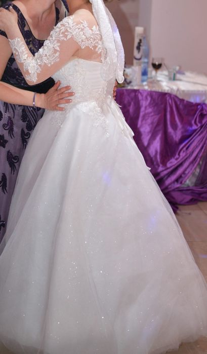 Rochie de mireasa alba marime L-XL