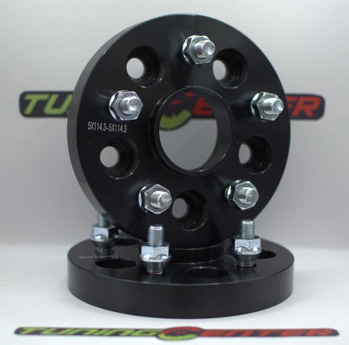 Set 2Flanse Distantiere Negre 5x114,3 24mm dedicat Honda LR Freelander