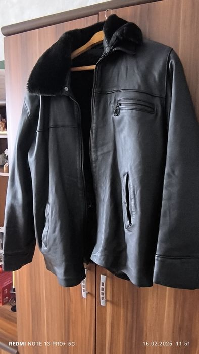 Мъжко яке от естествена кожа