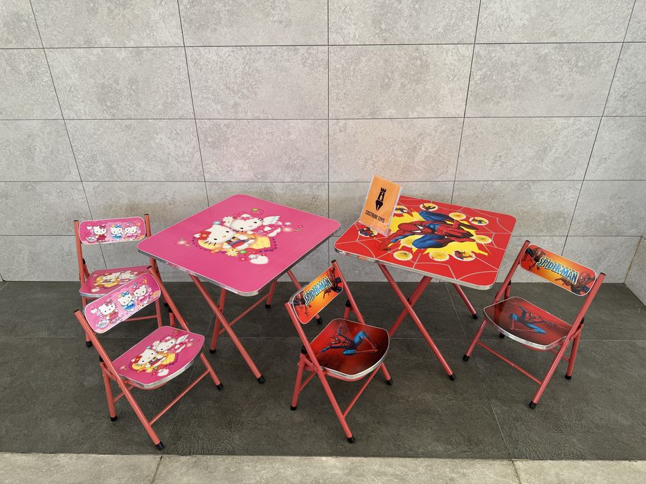 Складной детский столик со 2 стульчико Качество очень хорошее