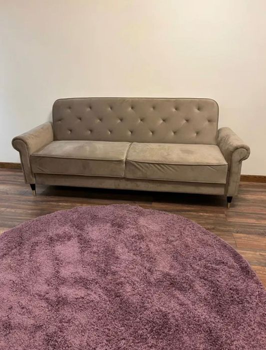 Canapea catifea extensibila 3 locuri
