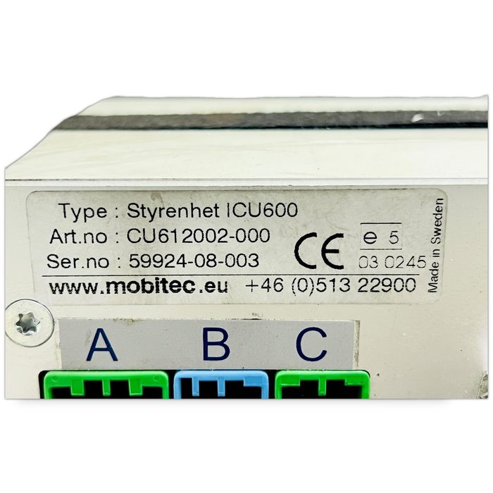 ICU600 Modul de control, Panoul cu numerele de rută de destinație MOBITEC B6, B7, B9, B10, B12 bus (1978-2011) VOLVO