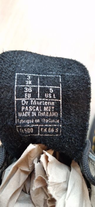 Dr. Martens Pascal Met argintii originale, marimea 36, piele naturala
