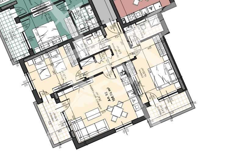 Продава се Тристаен апартамент в Асеновград - 108 кв.м за 1101 €/кв.м - Снимка #1