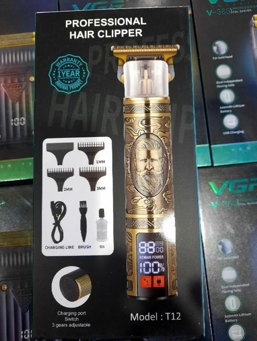 БЕПУЛ Доставка,Триммер соч соқол учун T12,металл корпус ва Индикаторли