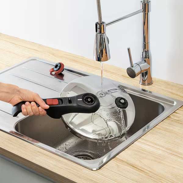 Oala sub presiune Tefal 6l, inox argintie cronometru sigilata in cutie