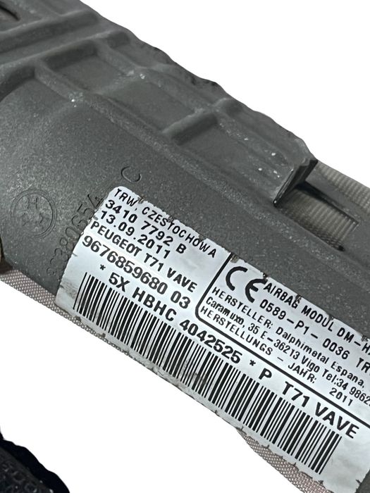 Airbag Cortina Dreapta Peugeot 308 Sw 4E_, 4H_ 2007 -> 9676859680