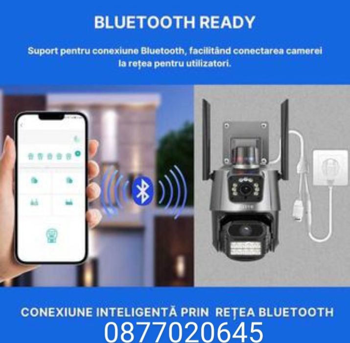 Камера iCsee 12MP двойна smart камера външна WIFI  влагоустойчива