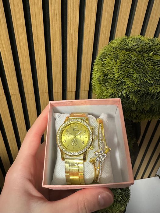 Set elegant: Ceas damă + Brățară | Stil Premium