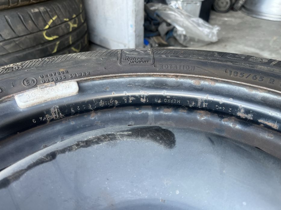 4 бр. метални джанти 15” 4x108 за Ford със зимни гуми
