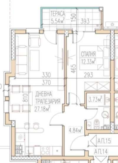 Продава се Двустаен апартамент в Пловдив, Южен - 72 кв.м за 1126 €/кв.м - Снимка #1