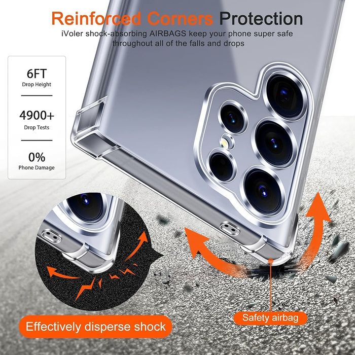 Samsung Galaxy S26 Ultra S26+ / Удароустойчив MagSafe силиконов кейс